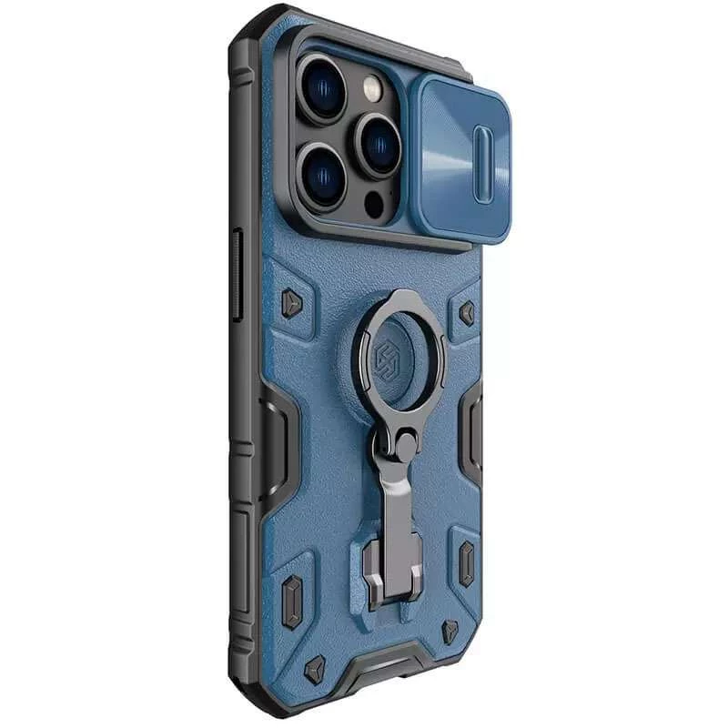 TPU+PC чохол Nillkin CamShield Armor Pro (шторка для камери) на Apple iPhone 14 Pro Max (6.7") – Синій. Фото 3 з 5