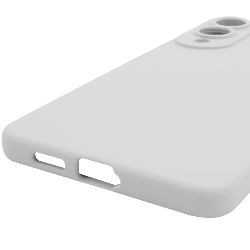Чехол Silicone Case Lakshmi Premium з закритою камерою на Samsung Galaxy S25 Edge – Белый / White. Фото 6 из 6