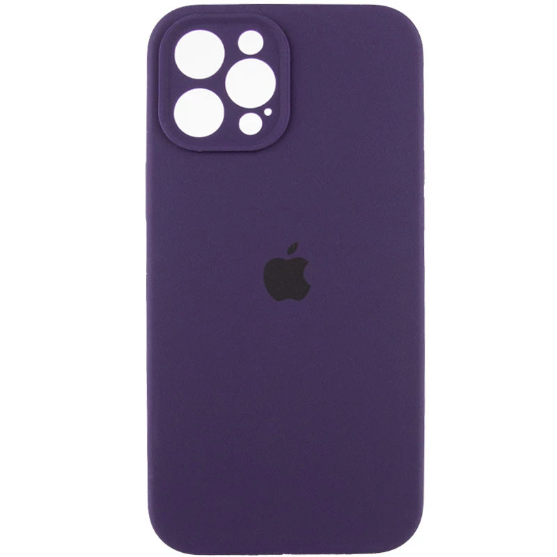 

Чехол Silicone Case с защитой камеры для Apple iPhone 12 Pro (6.1") (Фиолетовый / Elderberry / PVH), Фіолетовий / elderberry / pvh