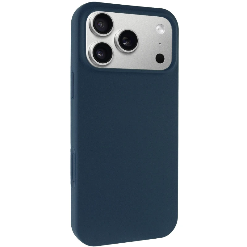 Чохол з закритим низом Silicone Case на Apple iPhone 17 Pro Max (6.9") – Синій / Deep navy. Фото 3 з 7