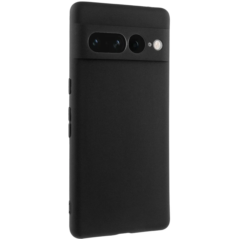 Чёрный силиконовый чехол Epik с защитой камеры для Google Pixel 7 Pro – Черный. Фото 1 из 7