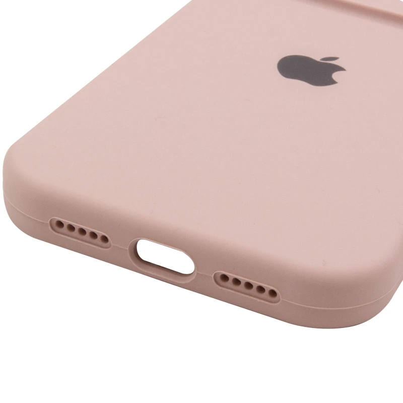 Чехол Silicone Case с защитой камеры для Apple iPhone 14 Pro Max (6.7") – Розовый / Pink Sand. Фото 11 из 14