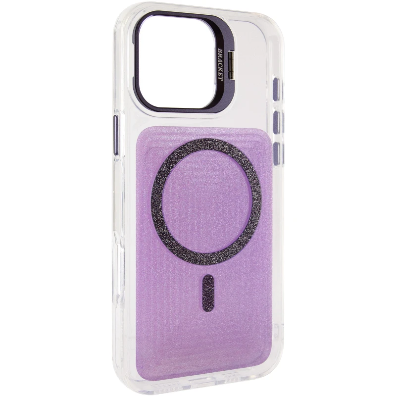 Чохол TPU+PC Jewel Sparkle with MagSafe для Apple iPhone 17 (6.3") – Lavender Glitter. Фото 2 з 8