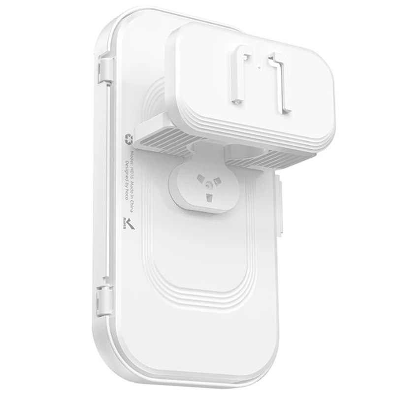 Водонепроницаемый держатель Hoco HD16 Wave настенный – White. Фото 2 из 7