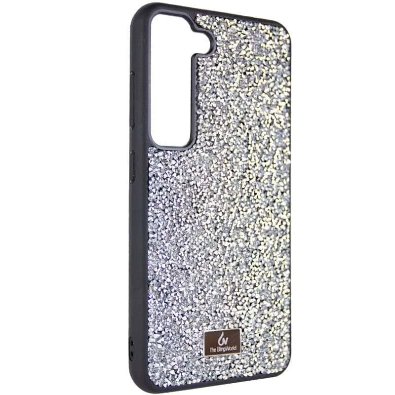 TPU чехол Bling World Rock Diamond для Samsung Galaxy S23+ – Серебряный. Фото 3 из 7