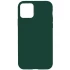 Чехол с закрытым низом Silicone Case для Apple iPhone 13 (6.1") – Зеленый / Forest green. Фото 1 из 1
