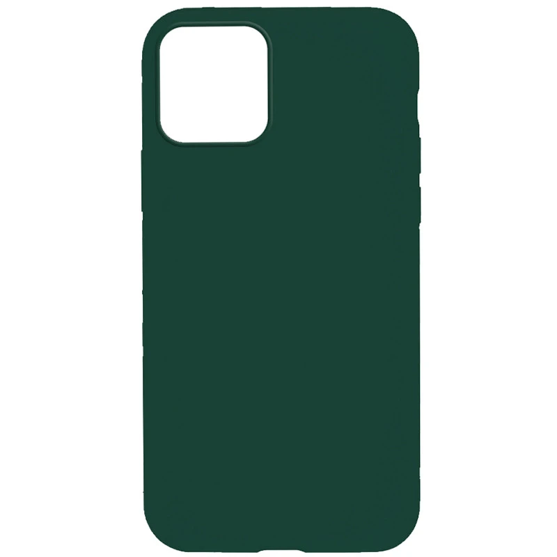 Чехол с закрытым низом Silicone Case для Apple iPhone 14 Plus (6.7") – Зеленый / Forest green. Фото 1 из 1