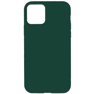 Чехол с закрытым низом Silicone Case для Apple iPhone 14 Plus (6.7") — Зеленый / Forest green
