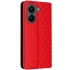 Кожаный чехол-книжка Rhombus Book для Xiaomi POCO X8 Pro – Red. Фото 4 из 5