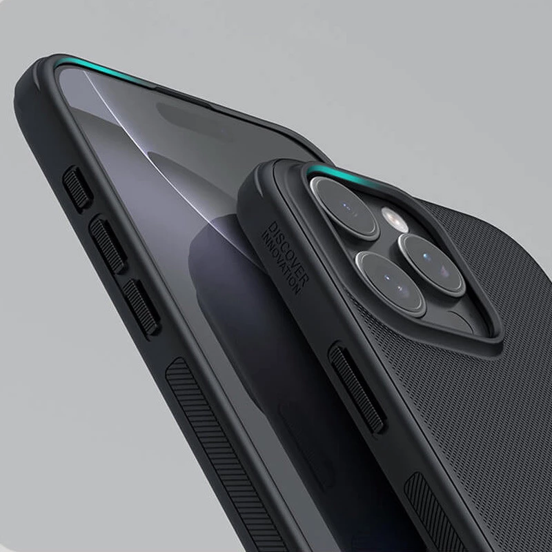 Пластикова накладка Nillkin Pro на Apple iPhone 16 Pro – Чорний / Black. Фото 6 з 8