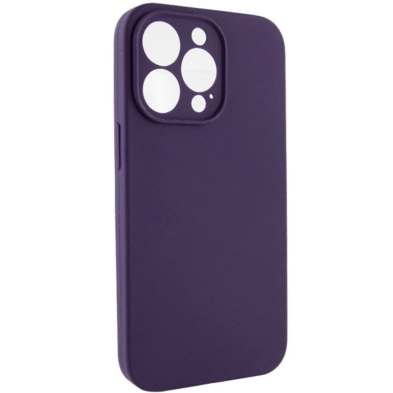 Чехол с закрытым низом Silicone Case для Apple iPhone 16 Pro – Фиолетовый / Elderberry. Фото 4 из 13