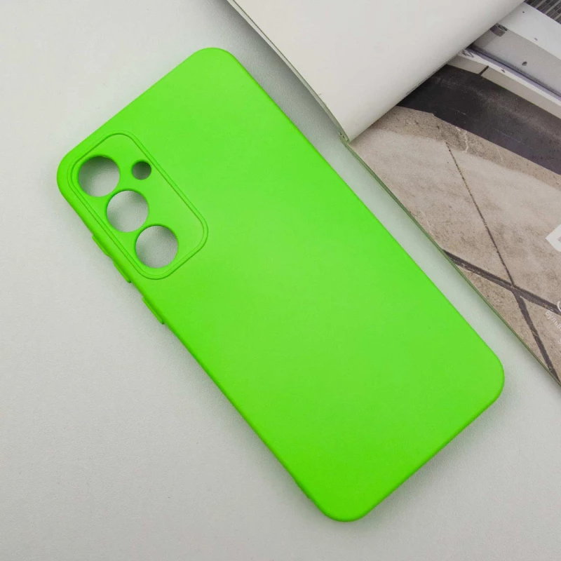 Чохол Silicone Case Lakshmi з закритою камерою на Samsung Galaxy M34 5G – Салатовий / Neon Green. Фото 4 з 8