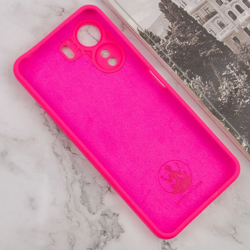 Чохол Silicone Case Lakshmi Premium із закритою камерою для Xiaomi Redmi 13C – Рожевий / Barbie pink. Фото 6 з 12