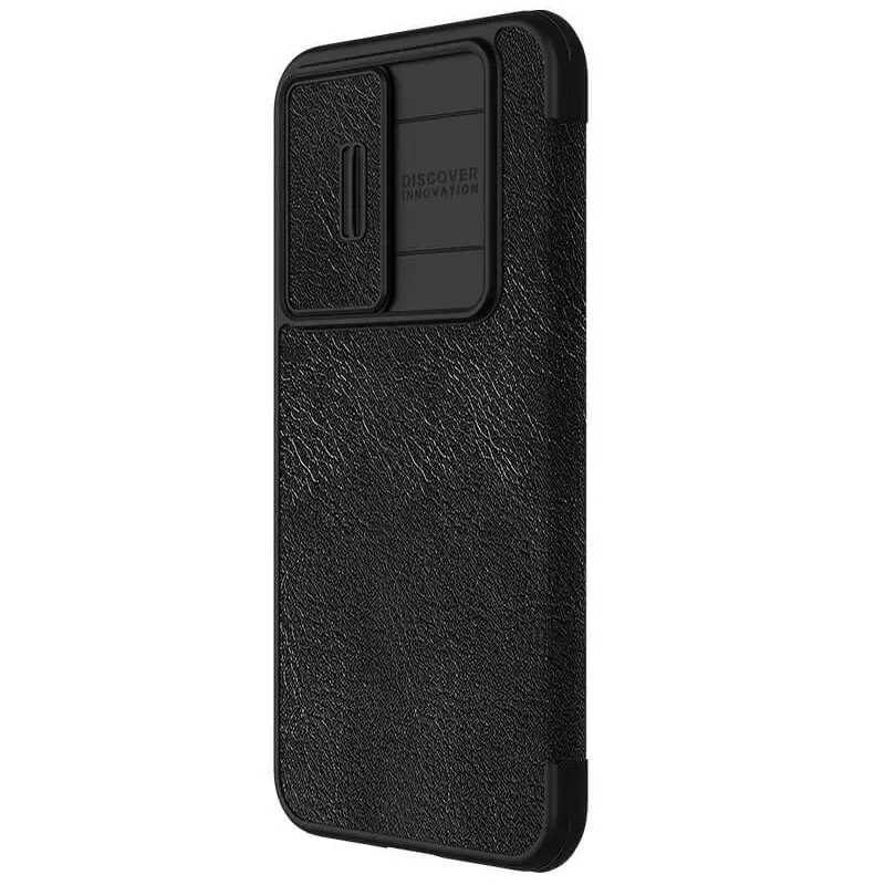 Шкіряний чохол-книжка Nillkin Qin Pro Camshield для Samsung Galaxy S24 FE – Чорний. Фото 3 з 7