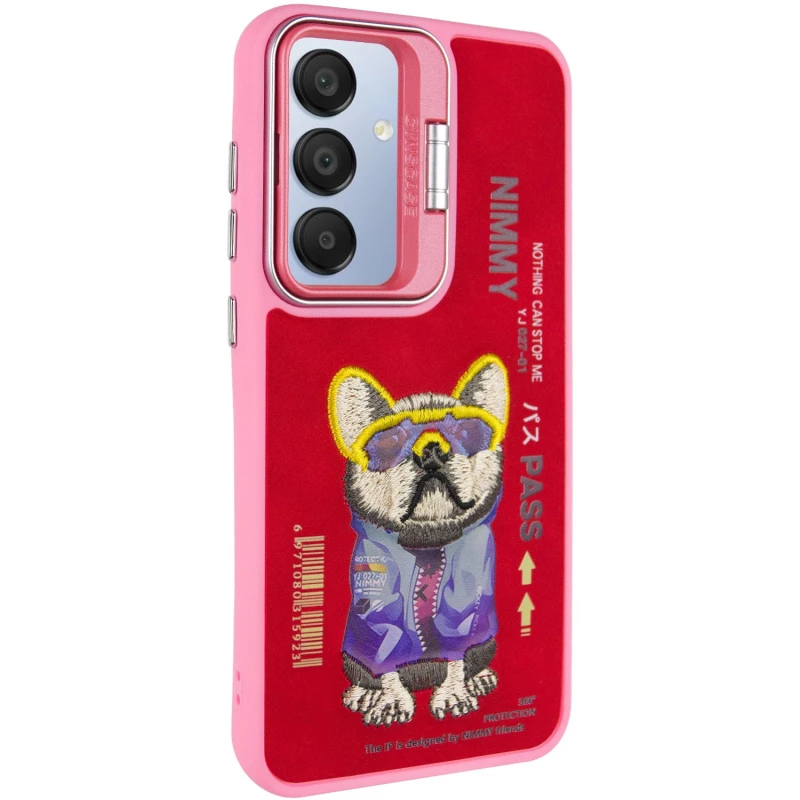 TPU+PC чохол з тваринами для Samsung Galaxy A06 – Pink Dog. Фото 2 з 9