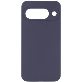Чохол Silicone Case Lakshmi Premium із закритою камерою для Google Pixel 9 — Сірий / Dark Gray