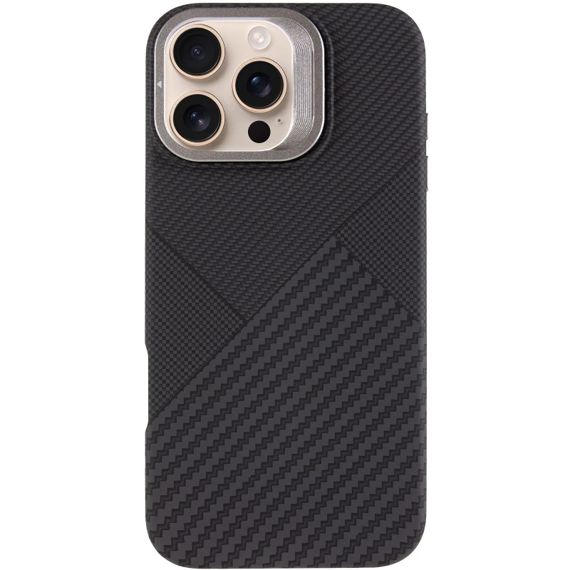 TPU чехол Pixel Craft with MagSafe для Apple iPhone 16 Pro Max – Graphite Flow. Фото 4 из 8