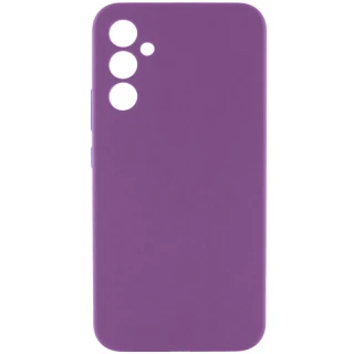 Чехол Silicone Case Lakshmi Premium з закритою камерою на Samsung Galaxy A56 5G — Сливовый / Purple