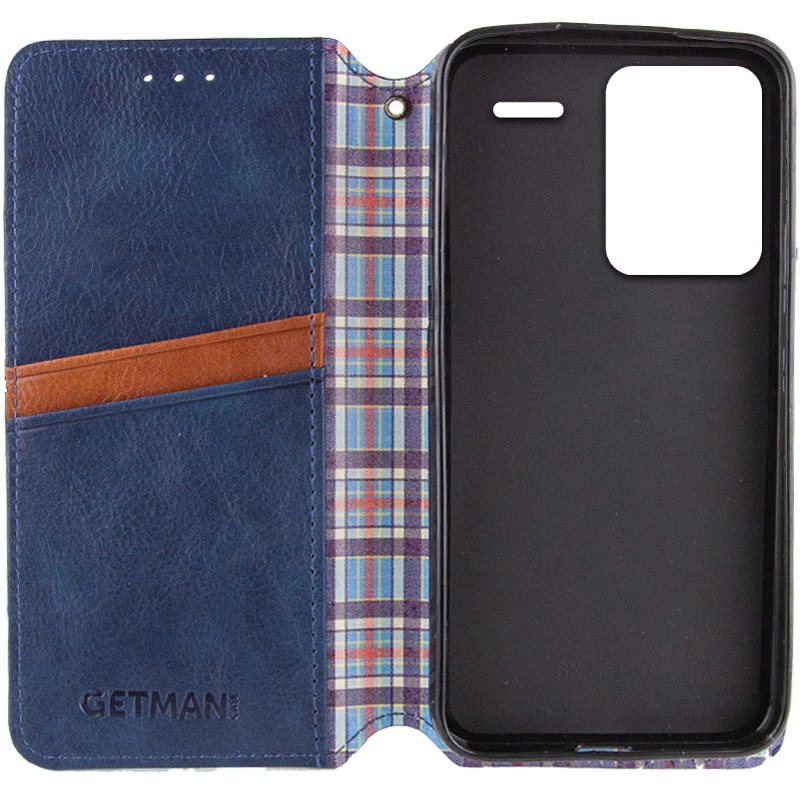 Чохол книжка GETMAN кубик для Xiaomi Redmi Note 13 Pro+ – Синій. Фото 3 з 6