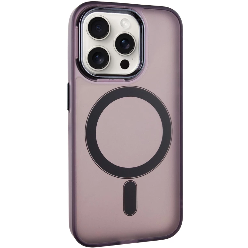 Цветной TPU+PC с MagSafe на Apple iPhone 15 Pro Max (6.7") – Dark Purple. Фото 2 из 10