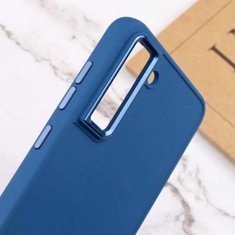 TPU чохол Bonbon з металевими кнопками на Samsung Galaxy S23+ – Синій / Denim Blue. Фото 9 з 11