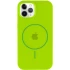 Чехол Silicone Armor Max with MagSafe для Apple iPhone 12 (6.1") – Салатовый / Neon green. Фото 3 из 6
