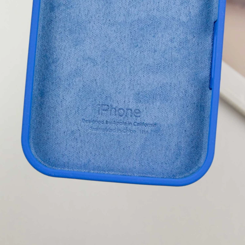 Чехол Silicone Case с закрытым низом для Apple iPhone 14 Pro Max (6.7") – Синий / Capri Blue. Фото 7 из 7