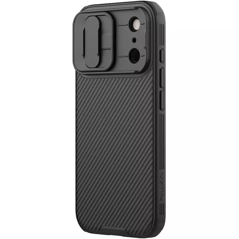 Пластиковая накладка Nillkin Pro со шторкой для камеры и магнитом для Apple iPhone 17 Pro (6.3") – Black. Фото 3 Пластиковая накладка Nillkin Pro со шторкой для камеры и магнитом для Apple iPhone 17 Pro (6.3") – Black. Фото 3 из 7