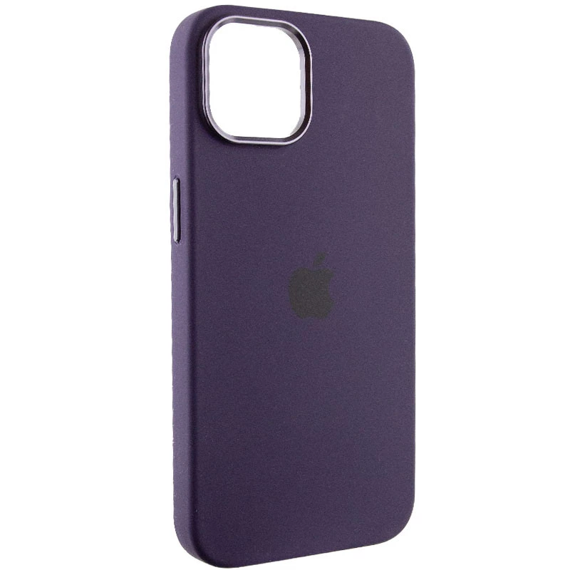 Чохол Silicone Case з металевими кнопками на Apple iPhone 12 Pro Max (6.7") – Фіолетовий / Elderberry. Фото 2 з 9