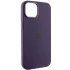 Чехол Silicone Case с металлическими кнопками для Apple iPhone 14 (6.1") – Фиолетовый / Elderberry. Фото 2 из 9