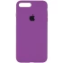 Чохол Silicone Case з закритим низом на Apple iPhone 7 plus / 8 plus – Фіолетовий / Grape. Фото 1 з 3