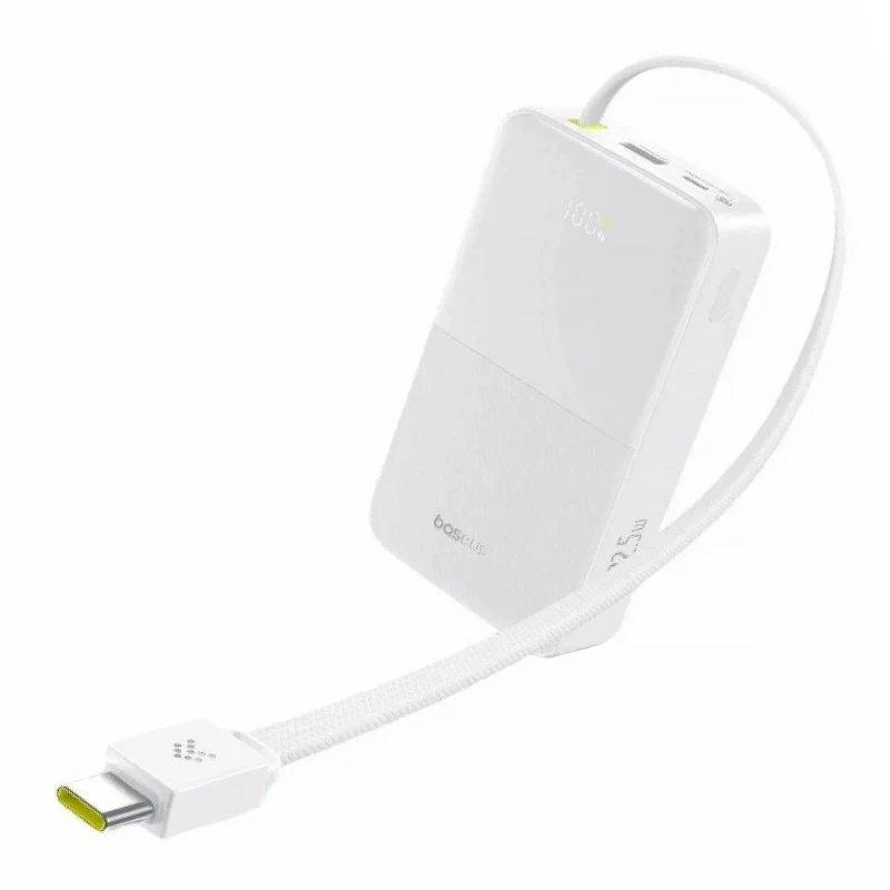 Портативний ЗП Power Bank Baseus EnerFill FC51 Bipow2 Pro 22.5W 20000 mAh (E00277) – White. Фото 2 з 4