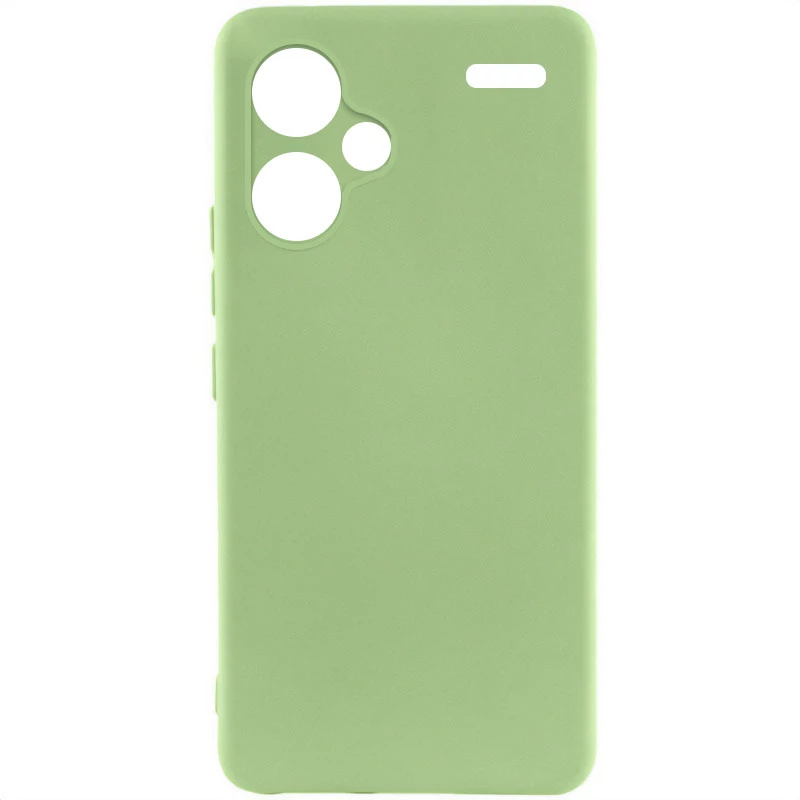 Чохол Silicone Case Lakshmi з закритою камерою на Xiaomi Redmi Note 13 Pro+ – Зелений / Pistachio. Фото 2 з 4