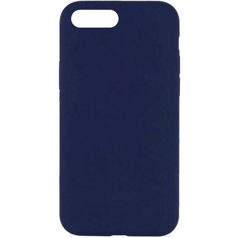 Чехол с закрытым низом Silicone Case для Apple iPhone 7 plus / 8 plus – Синий / Deep navy. Фото 1 из 1