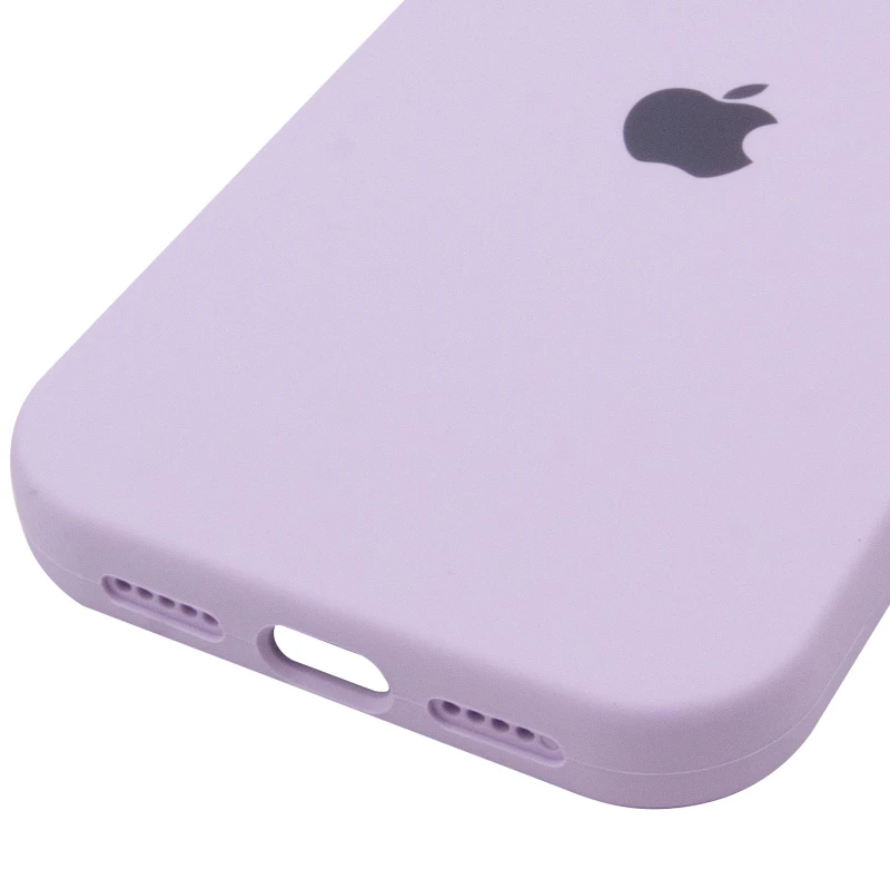 Чехол Silicone Case (AA) Logo with MagSafe для Apple iPhone 17 Pro Max (6.9") – Сиреневый / Lilac. Фото 10 из 12