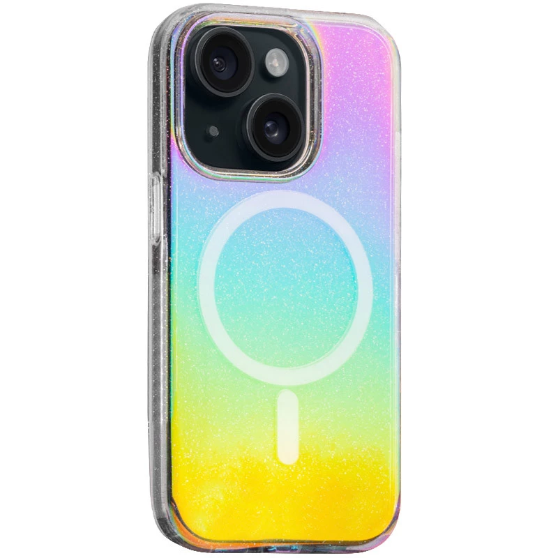 Чохол з блискітками та MagSafe на Apple iPhone 15 (6.1") – Chroma+Glitter. Фото 3 з 8
