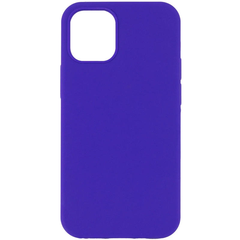 Чехол с закрытым низом Silicone Case для Apple iPhone 14 (6.1") – Фиолетовый / Ultra Violet. Фото 1 из 3