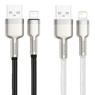 Дата кабель Baseus Cafule Series Metal USB to Lightning 2.4A (1m) (CALJK-A0) фото 1 Дата кабель Baseus Cafule Series Metal USB to Lightning 2.4A (1m) (CALJK-A0) фото 1 з 1