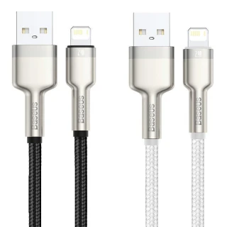 Дата кабель Baseus Cafule Series Metal USB to Lightning 2.4A (2m) (CALJK-B0) фото 1 из 2