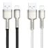 Дата кабель Baseus Cafule Series Metal USB to Lightning 2.4A (2m) (CALJK-B0) фото 2 з 2