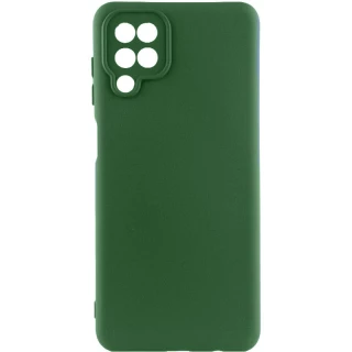 Чохол Silicone Case Lakshmi з закритою камерою на Samsung Galaxy M33 5G — Зелений / Dark green