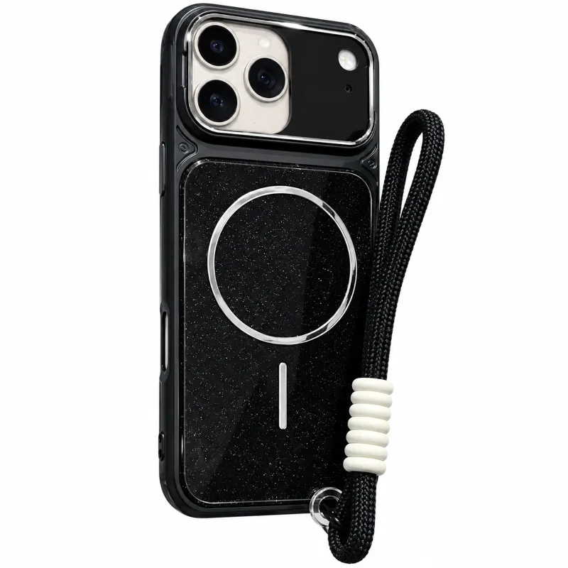 Чохол TPU+PC Pacific with Magnetic Fit and straps для Apple iPhone 14 Pro Max (6.7") – Black. Фото 2 з 3