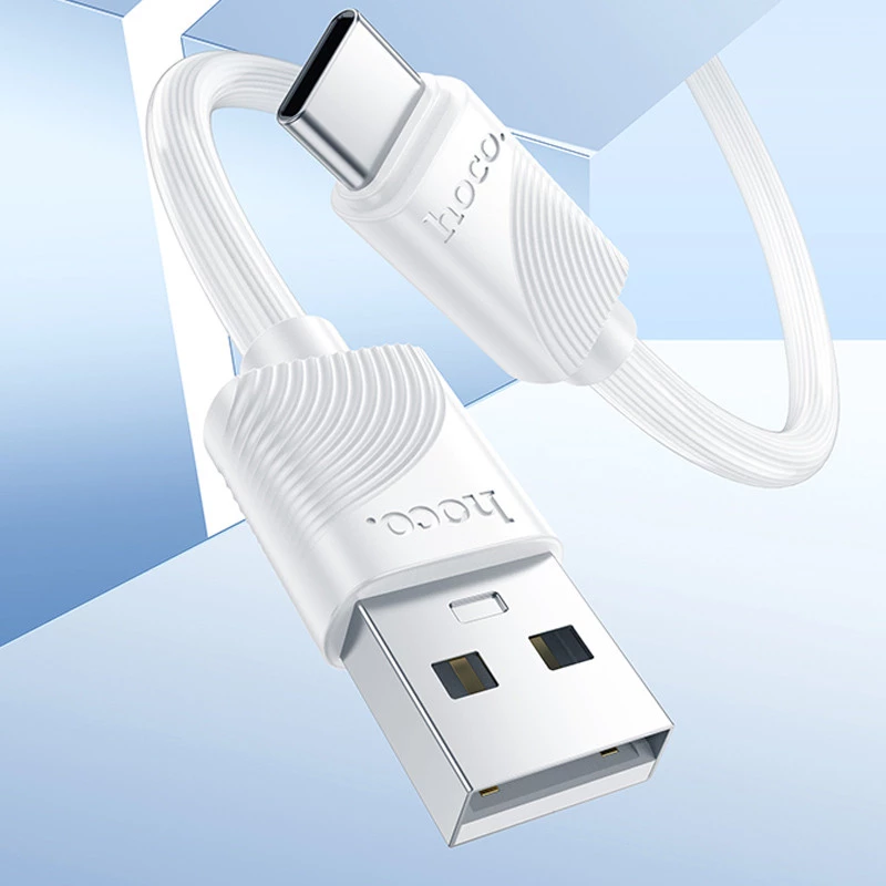 Дата кабель Hoco X114 Energy USB to Type-C 3A (1m) – White. Фото 3 з 4