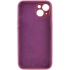Чохол з захистом камери Silicone Case для Apple iPhone 13 (6.1") – Бордовий / Plum. Фото 2 з 3