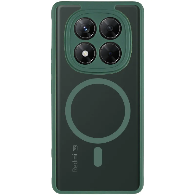 Чехол TPU Bloom with Magnetic Fit для Xiaomi Redmi Note 14 Pro 4G – Green. Фото 4 из 8
