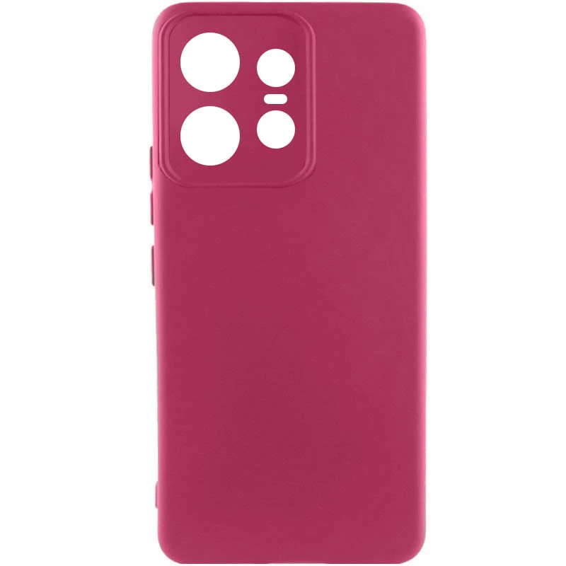 Чохол Silicone Case Lakshmi Plus з закритою камерою на Motorola Edge 50 Pro – Бордовий / Marsala. Фото 1 з 1