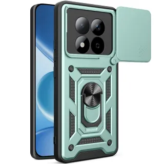Ударопрочный чехол Ummi Camshield Serge Ring (in box) для Xiaomi Redmi Note 15 Pro 5G — Зеленый / Green