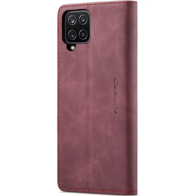 Шкіряний чохол-книжка CaseMe Velvet Nubuck для Samsung Galaxy M12 – Red. Фото 3 з 6