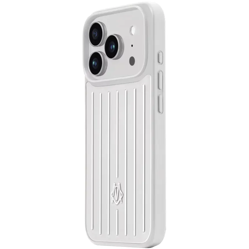 Чехол TPU+Metal Rimowa Style (AAA) для Apple iPhone 18 Pro – silver. Фото 2 из 3