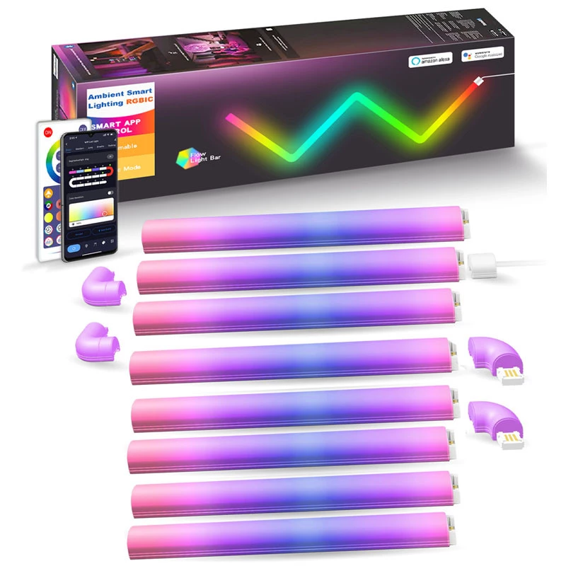 Настінний світильник Lines SAL-013B Bluetooth USB interface with app (8+4 pcs) фото 1 з 1